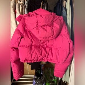 Sonic Pink Lululemon Cropped Puffer coat size 10